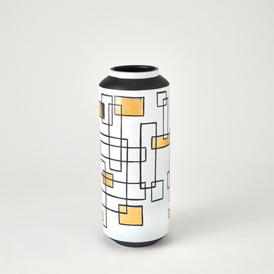 Global Views Sgraffito Vase - Lg