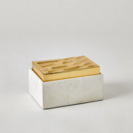 Global Views Shimmer Box - Brass - Sm