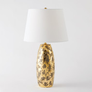 Global Views Shiny Barrel Lamp - Gold