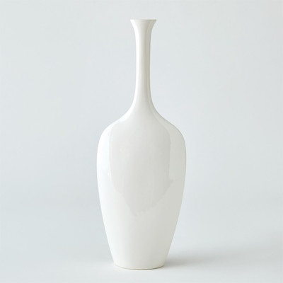 Global Views Silhouette Vase - White - Slim
