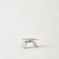 Global Views Single Torch Candleholder - Nickel