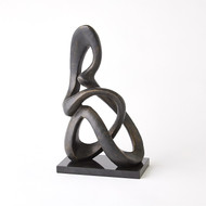 Global Views Sitting Loop Sculpture - Bronze
