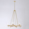 Global Views Six Light Chandelier - Shiny Brass