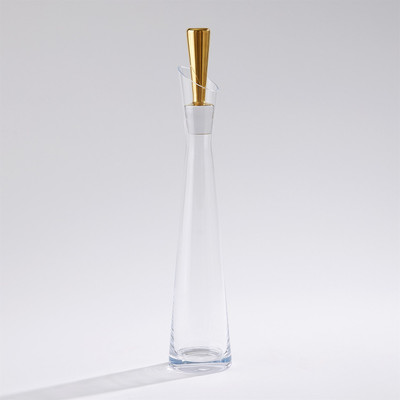 Global Views Slant Decanter - Gold - Lg