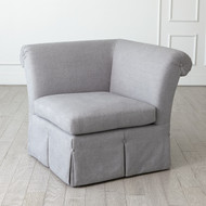Global Views Slipper Corner Section - Heather Grey - 1 pc