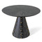 Global Views Spheres Center Table - Ebony Cerused Oak - 40 Dia