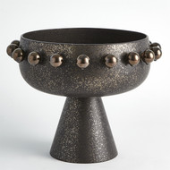 Global Views Spheres Collection Footed Bowl - Bronze