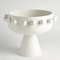 Global Views Spheres Collection Footed Bowl - Ivory