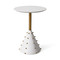 Global Views Spheres Drink Table - White Burl