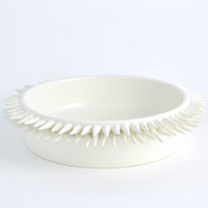 Global Views Spike Low Bowl - White