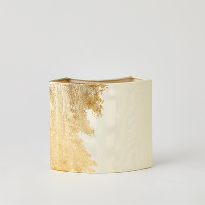 Global Views Splashy Gold Leaf Vase - Sm