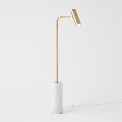 Global Views Spotlight Floor Lamp - Brass