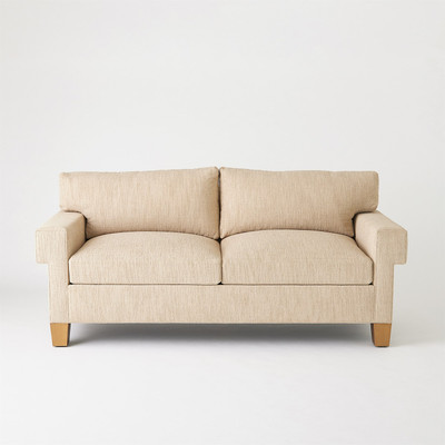 Global Views Square Arm Sofa - Natural