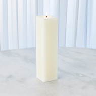Global Views Square Pillar Candle - Unscented - 3 x 12