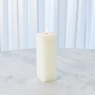 Global Views Square Pillar Candle - Unscented - 3 x 9
