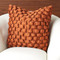 Global Views Square Ruche Pillow - Rust