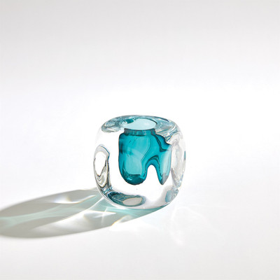 Global Views Square Vase - Azure