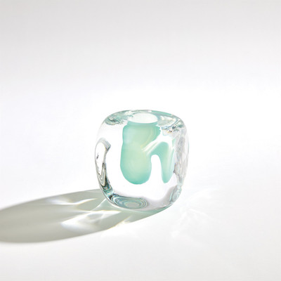 Global Views Square Vase - Wintergreen