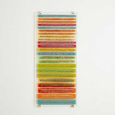 Global Views Sticks Fused Glass Wall Art - Center