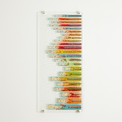 Global Views Sticks Fused Glass Wall Art - Left