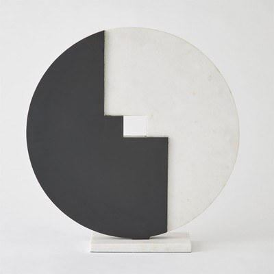 Global Views Stone Medallion Sculpture