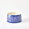 Global Views Striped Organic Pot - Cobalt