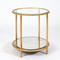 Global Views Stud End Table - Gold Leaf