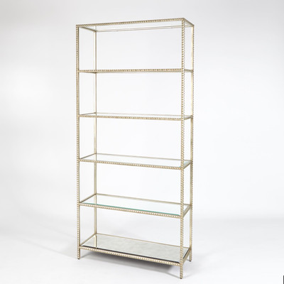 Global Views Stud Etagere - Silver Leaf