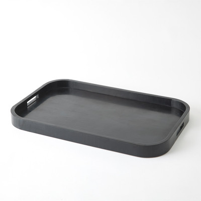 Global Views Super Ellipse Tray - Black