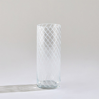 Global Views Swirl Highball Glass - Milk