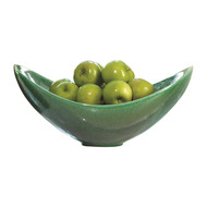 Global Views Swoop Bowl - Emerald