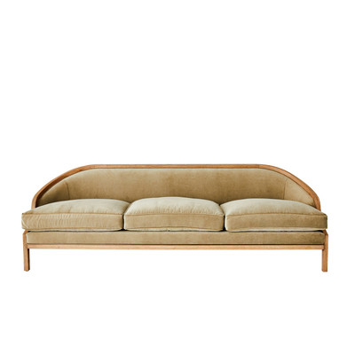 Global Views Tailored Sofa - Bleached Oak