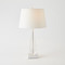 Global Views Tapered Crystal Lamp w - Marble Base