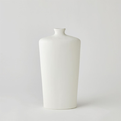 Global Views Terzo Vase - Matte White - Med