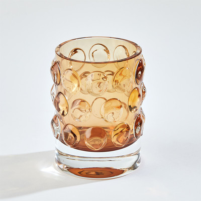 Global Views Thousand Eye Vase - Amber - Sm