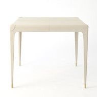 Global Views Tiburtina Game Table - Mist Leather