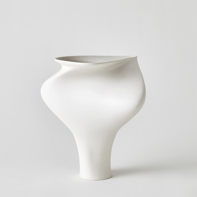 Global Views Tranquility Vase - Matte White