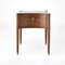Global Views Triple Curve Side Table - Walnut