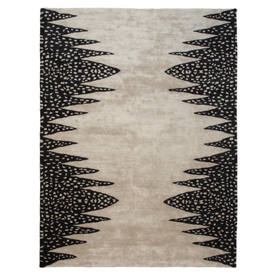 Global Views Tristan Rug - Beige - Black - 6 x 9