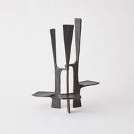 Global Views Triune Candleholder - Bronze