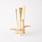 Global Views Triune Candleholder - Gold Leaf