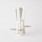 Global Views Triune Candleholder - Silver Leaf