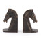 Global Views Trojan Horse Head Bookends - Bronze