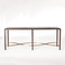 Global Views Twisted Rail Console - Okume - Brass