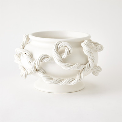 Global Views Twisted Vine Bowl - White