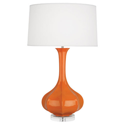 Pike Table Lamp - Lucite - Pumpkin