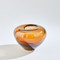 Global Views Undulating Vase - Dark Amber - Sm