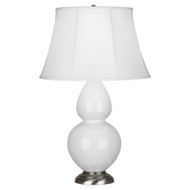 Double Gourd Table Lamp - Antique Silver - Lily