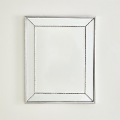 Global Views Vermeil Rope Mirror - Silver