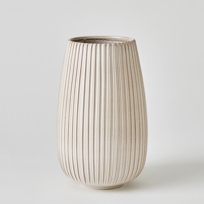 Global Views Vertical Ribbed Vase - Lg